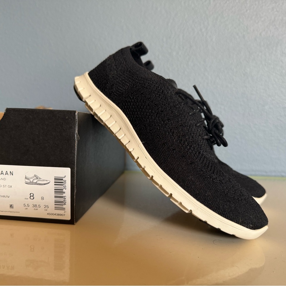 Cole Haan zero grand Black Knit Sneakers